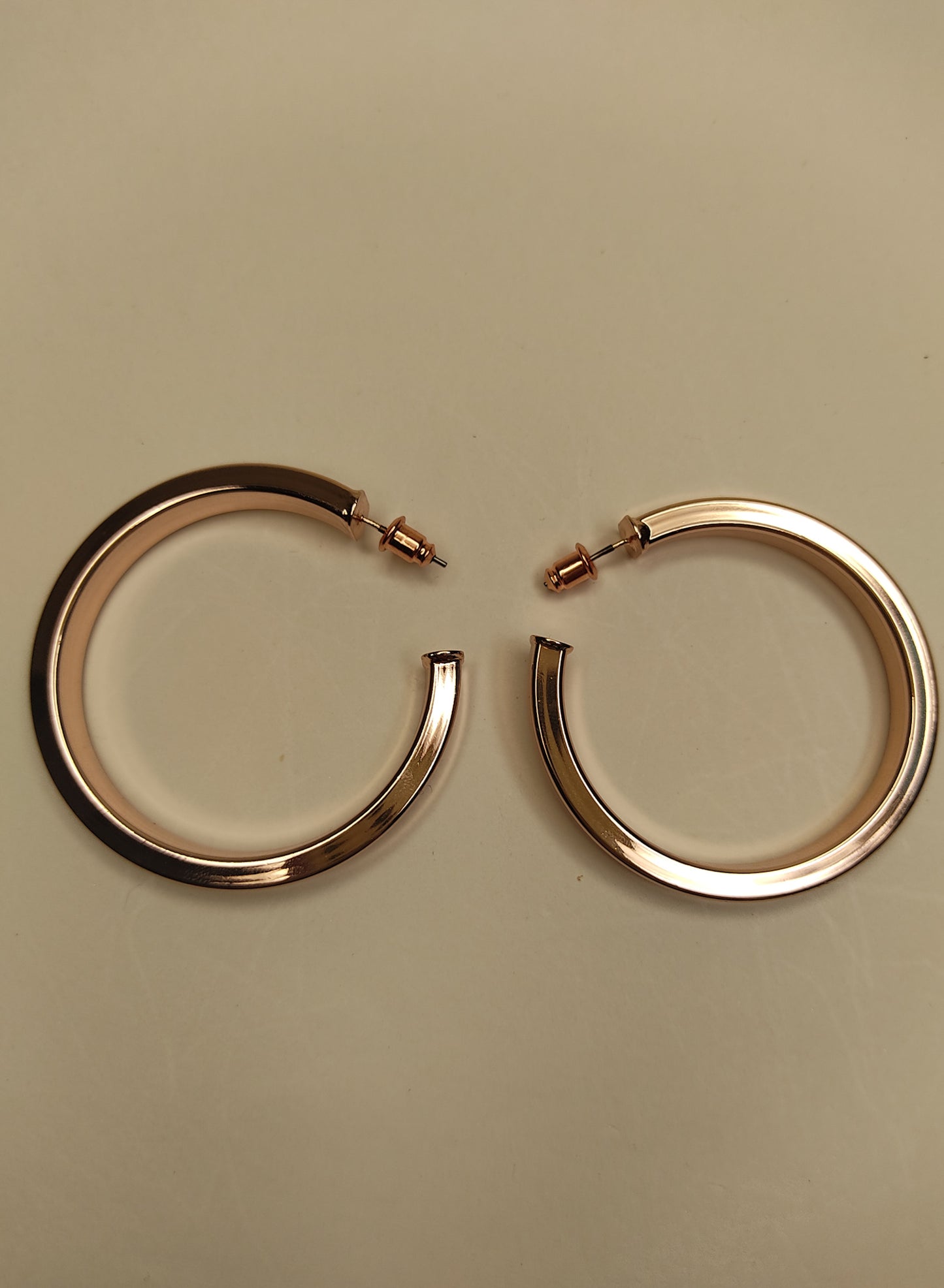 183 Rose Gold Spherical Hoops