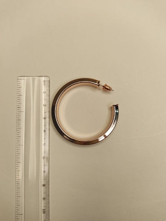 183 Rose Gold Spherical Hoops