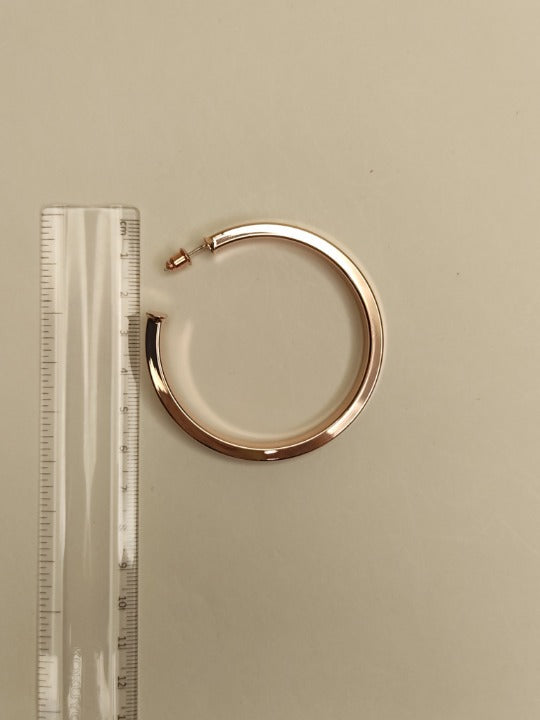 184 Rose Gold Spherical Hoops