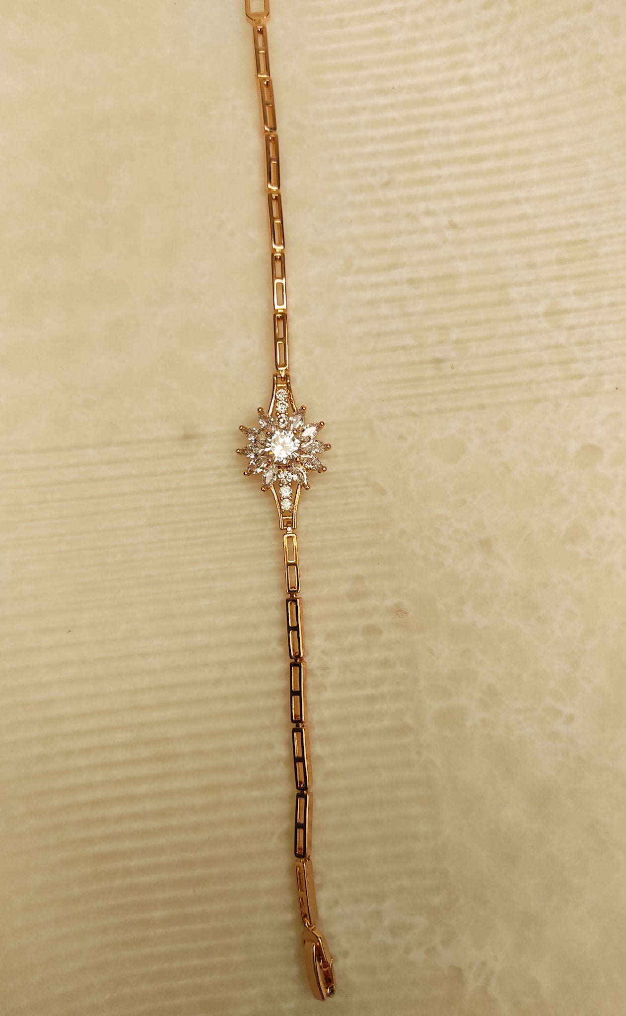 223 Rose Gold Flower Bracelet