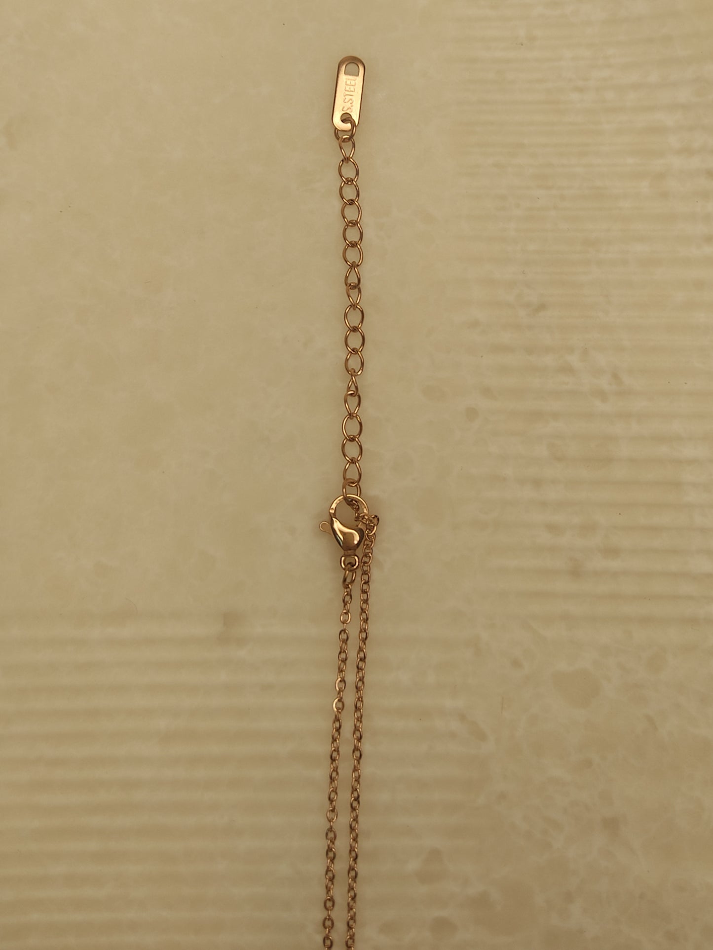 241 Rose Gold Butterfly Drop Necklace