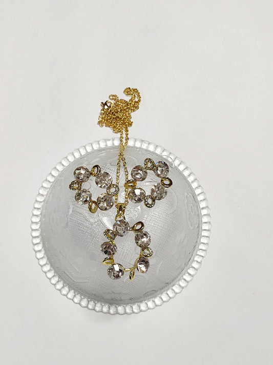 251 Gold Twist Pendant Set