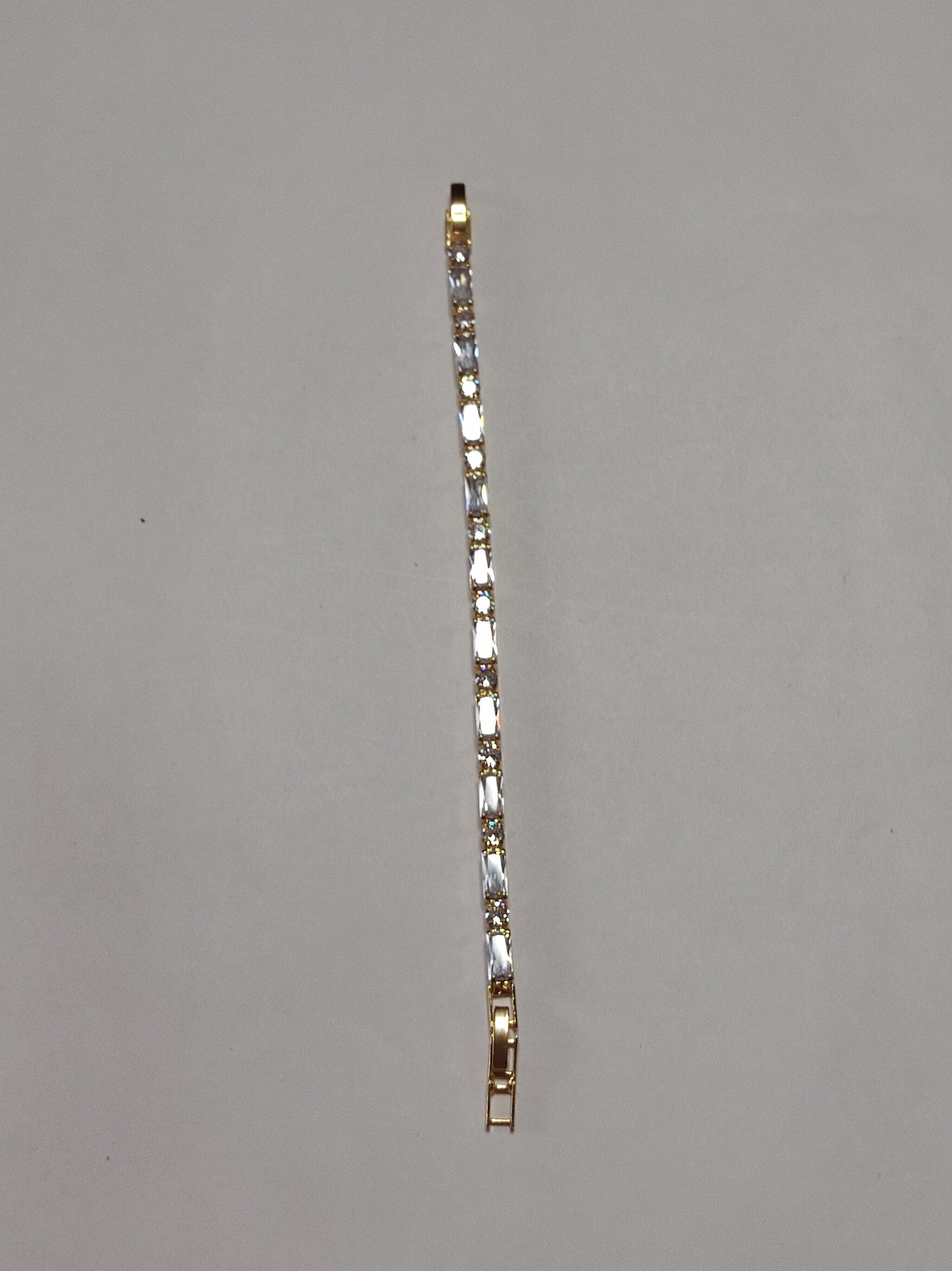 264 Gold Bold Runner Tennis Bracelet