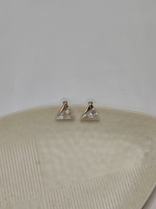 271 Gold Triangle Studs