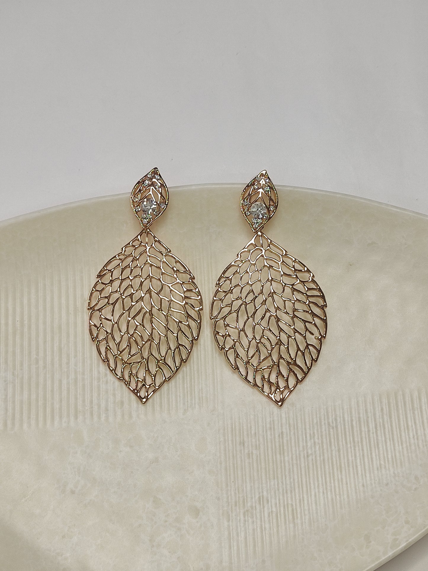 300 Gold Leaf Drop Danglers
