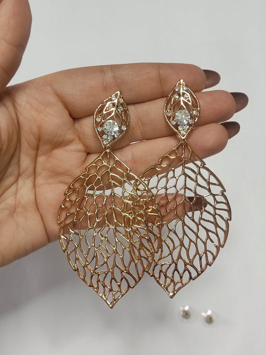300 Gold Leaf Drop Danglers