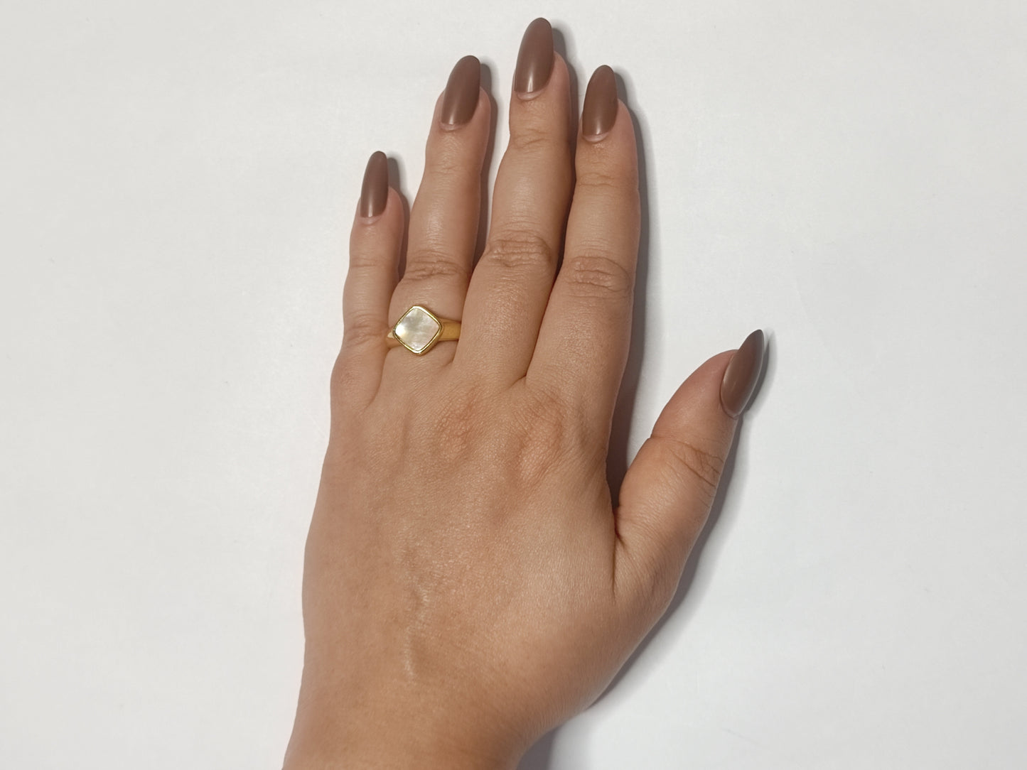 311 Gold Square Ring