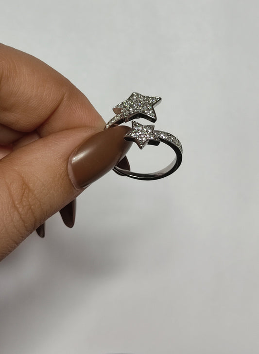 320 Star Wraparound Silver Ring