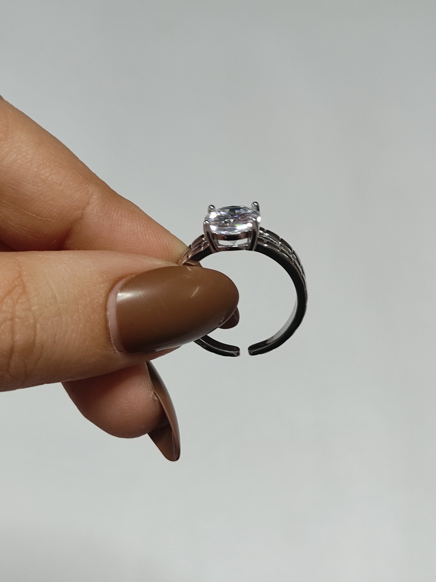 321 Silver Solitaire Ring