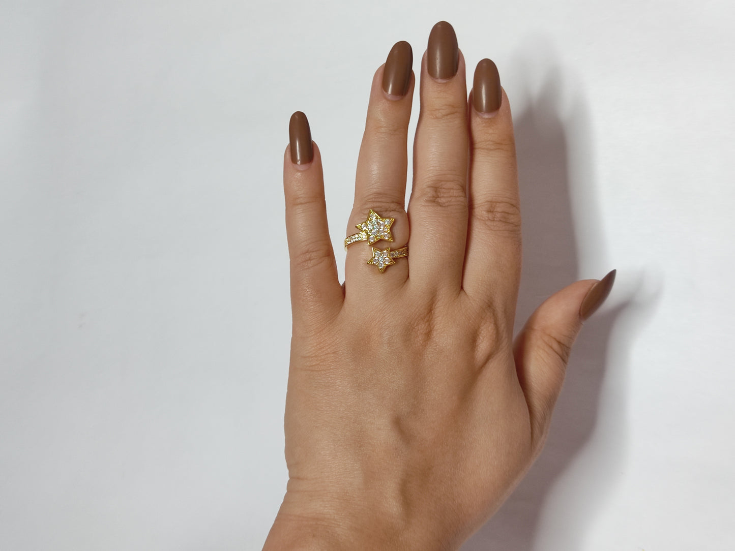 322 Star Wraparound Gold Ring