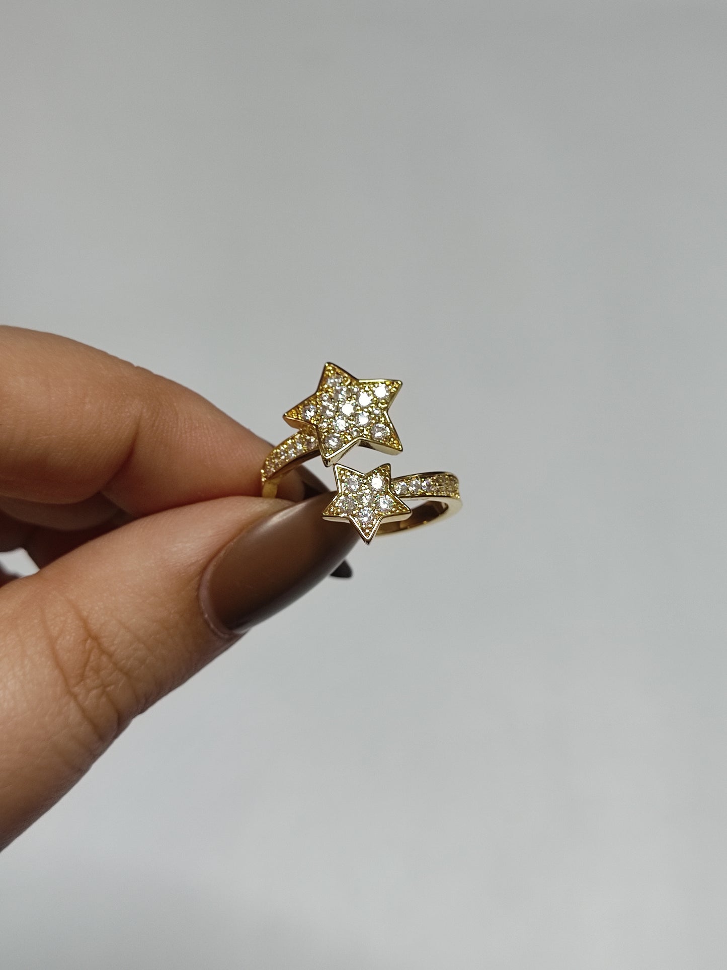 322 Star Wraparound Gold Ring