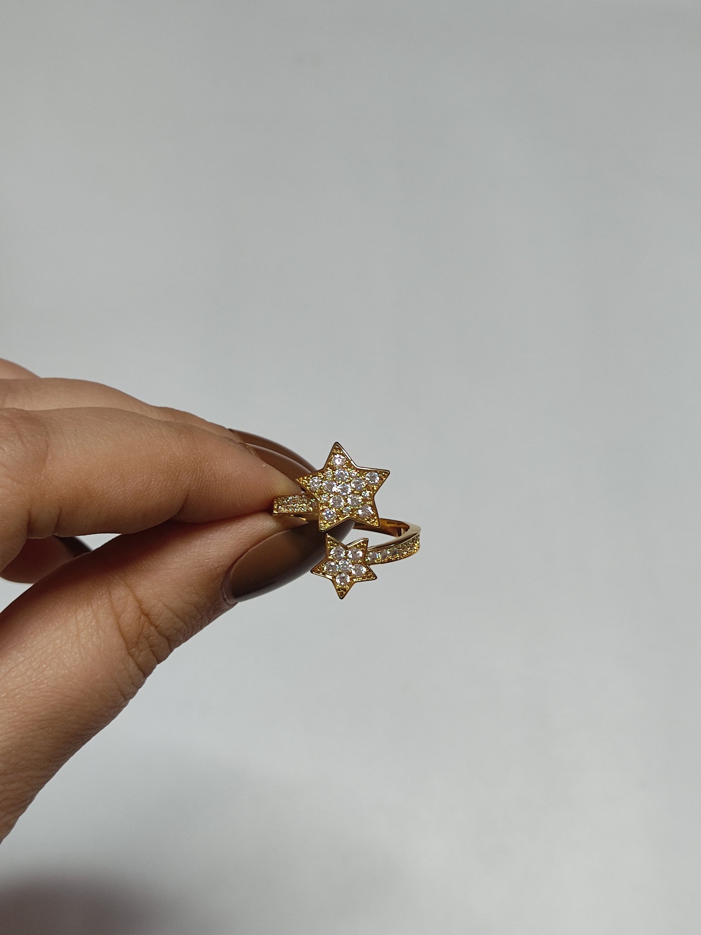 322 Star Wraparound Gold Ring