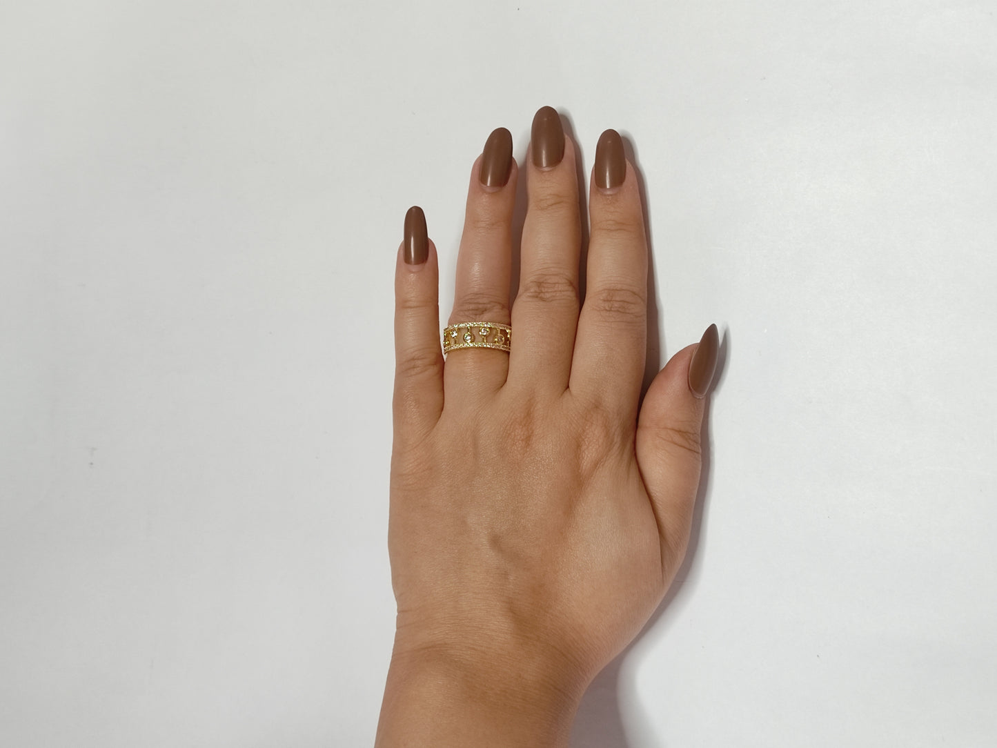 323 Gold Cocktail Ring