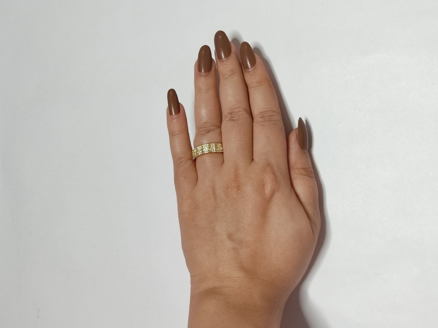 325 Gold Abstract Cocktail Ring