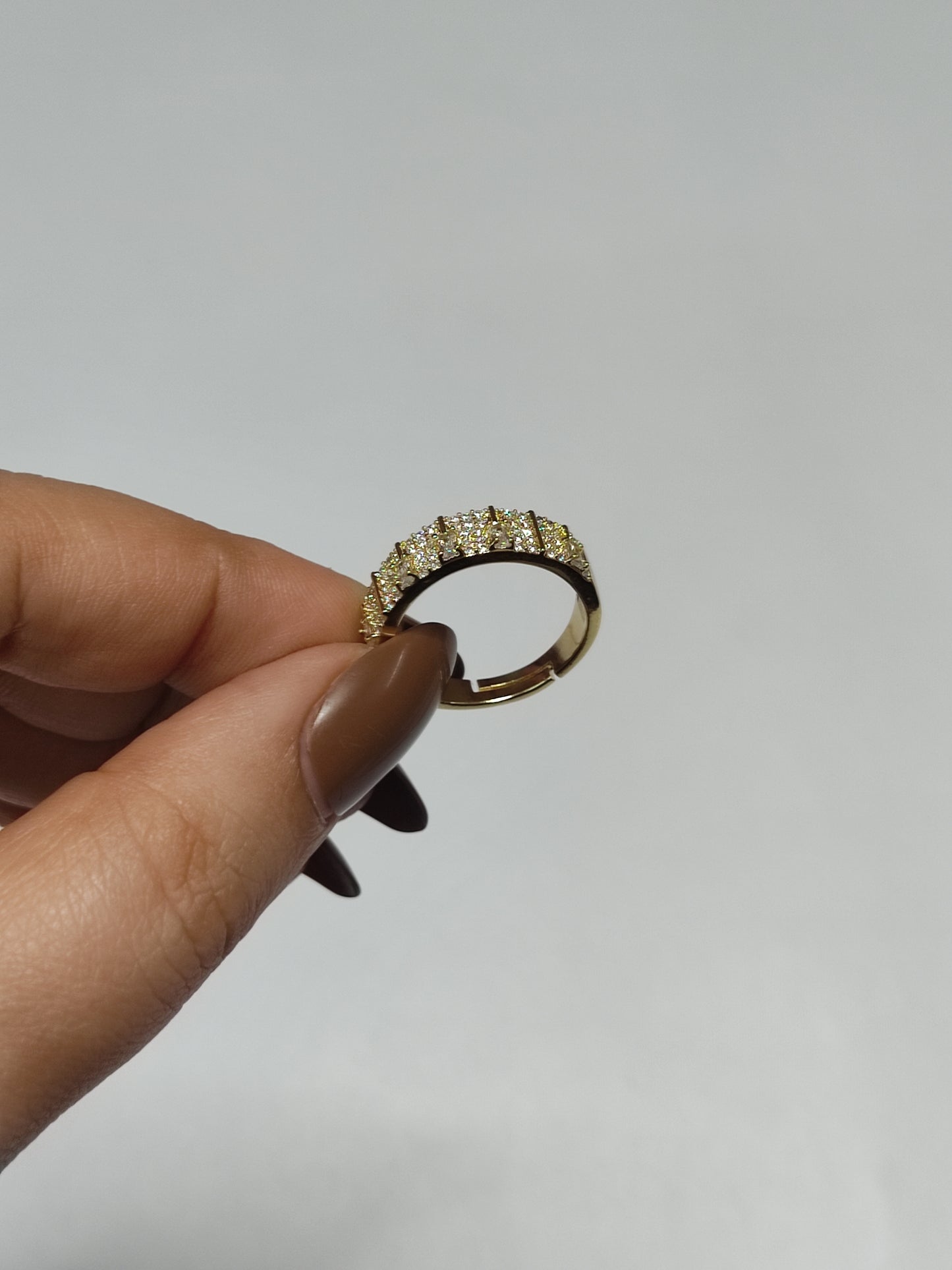 325 Gold Abstract Cocktail Ring