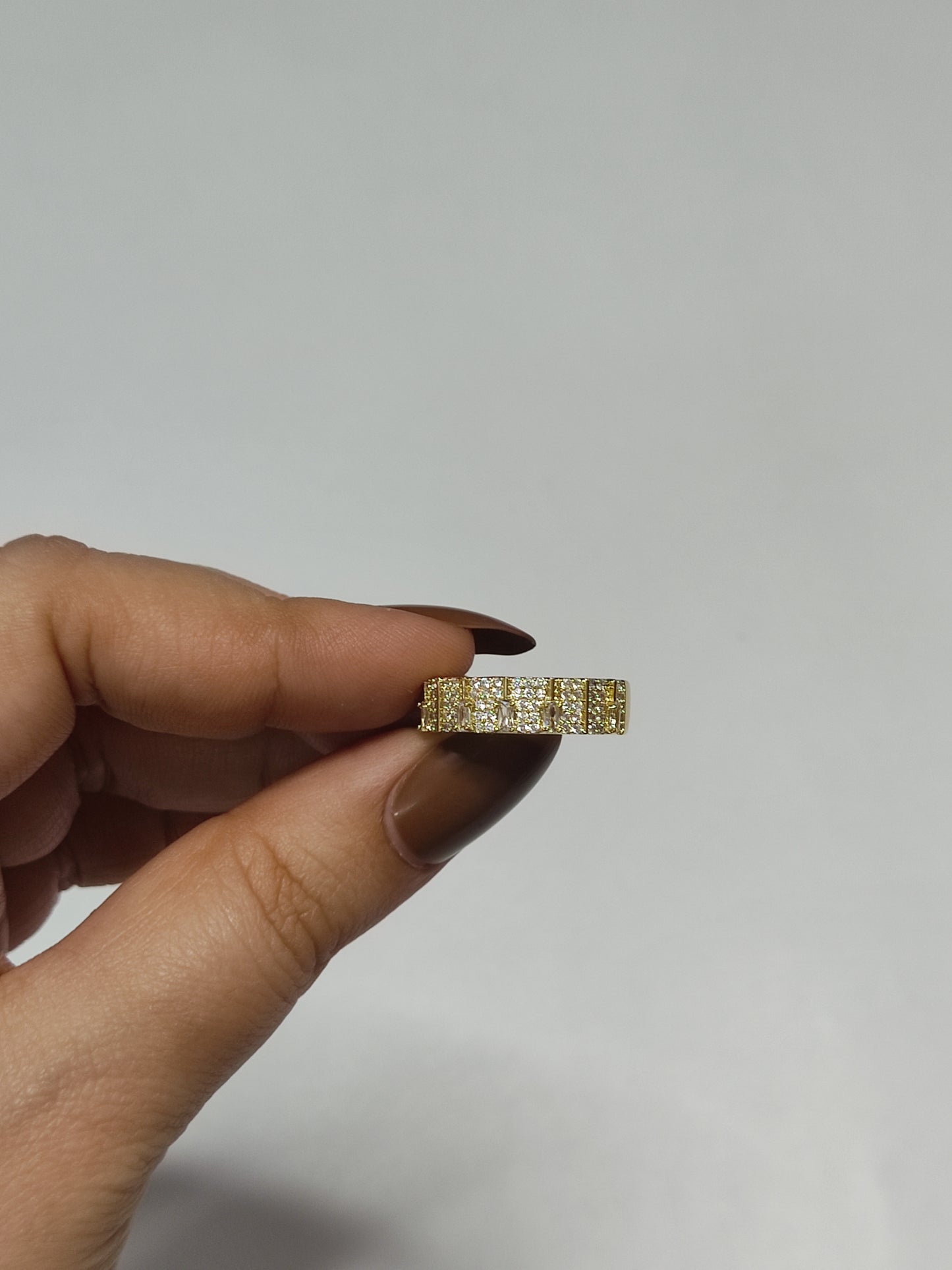 325 Gold Abstract Cocktail Ring