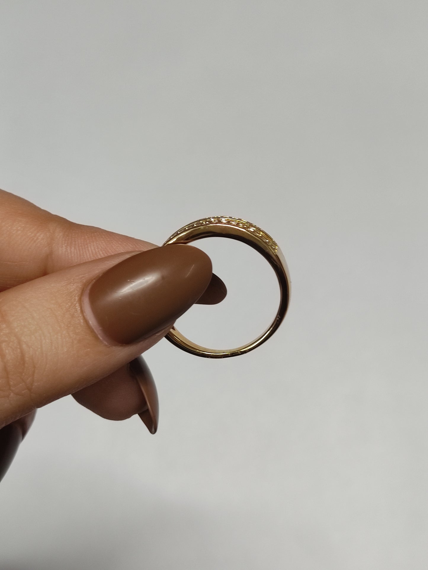 327 Gold Double Row Cocktail Band