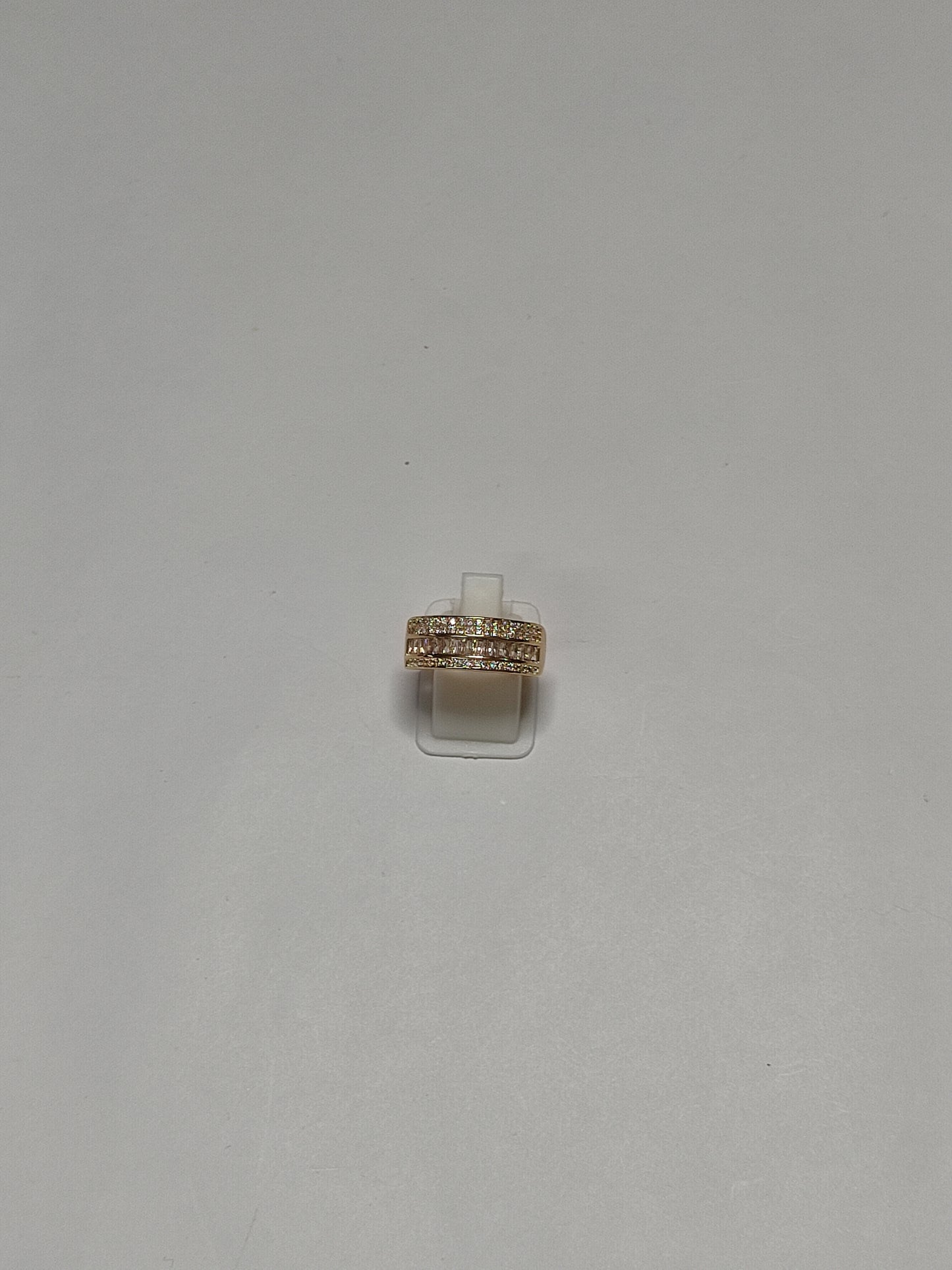 327 Gold Double Row Cocktail Band